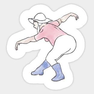 Dancing Granny #2 Sticker